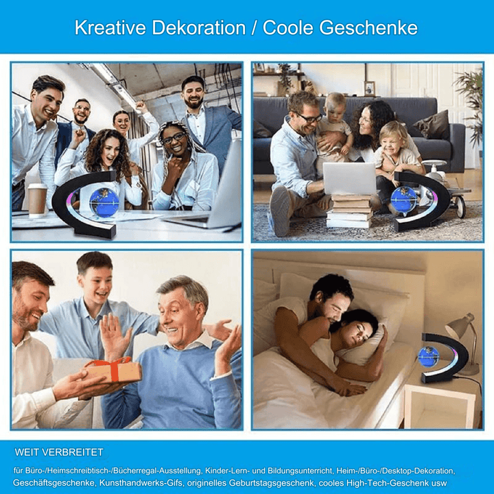 Schwebender Globus mit LED