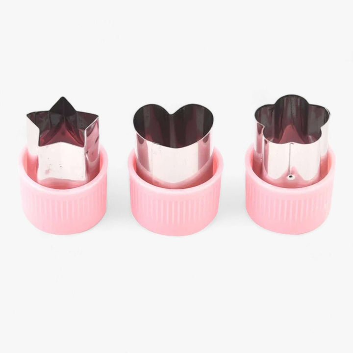 Ensemble d'emporte-pièces 3 pièces étoiles cœur fleur biscuits fruits légumes