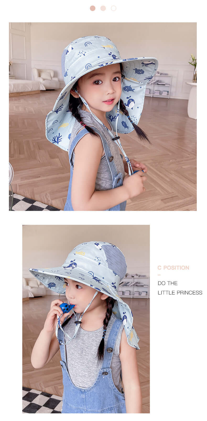 Sonnenhut Kinder UPF 50+ - Breiter Rand, Verstellbar