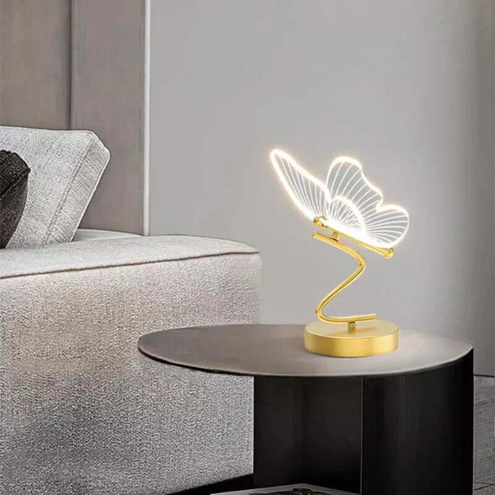 Lampe de table LED design moderne papillon
