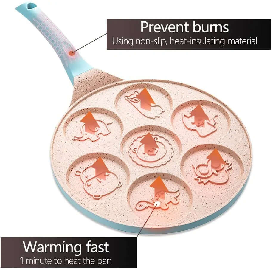 Poêle à crêpes en forme d'animaux - antiadhésive