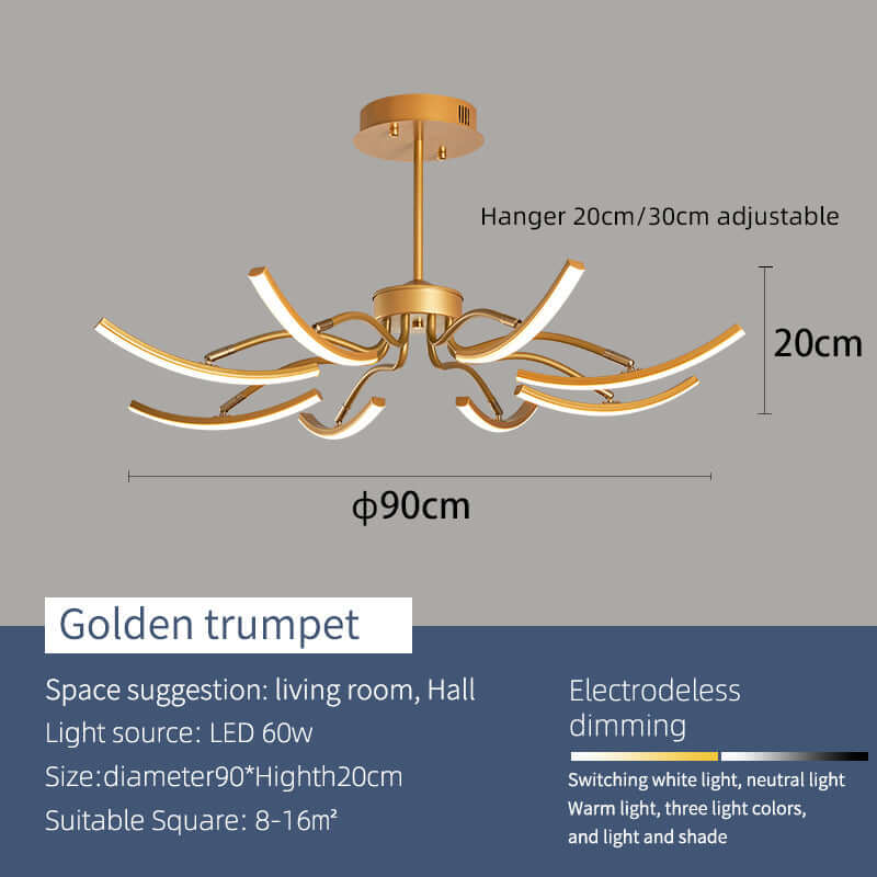Moderne LED-Deckenleuchte