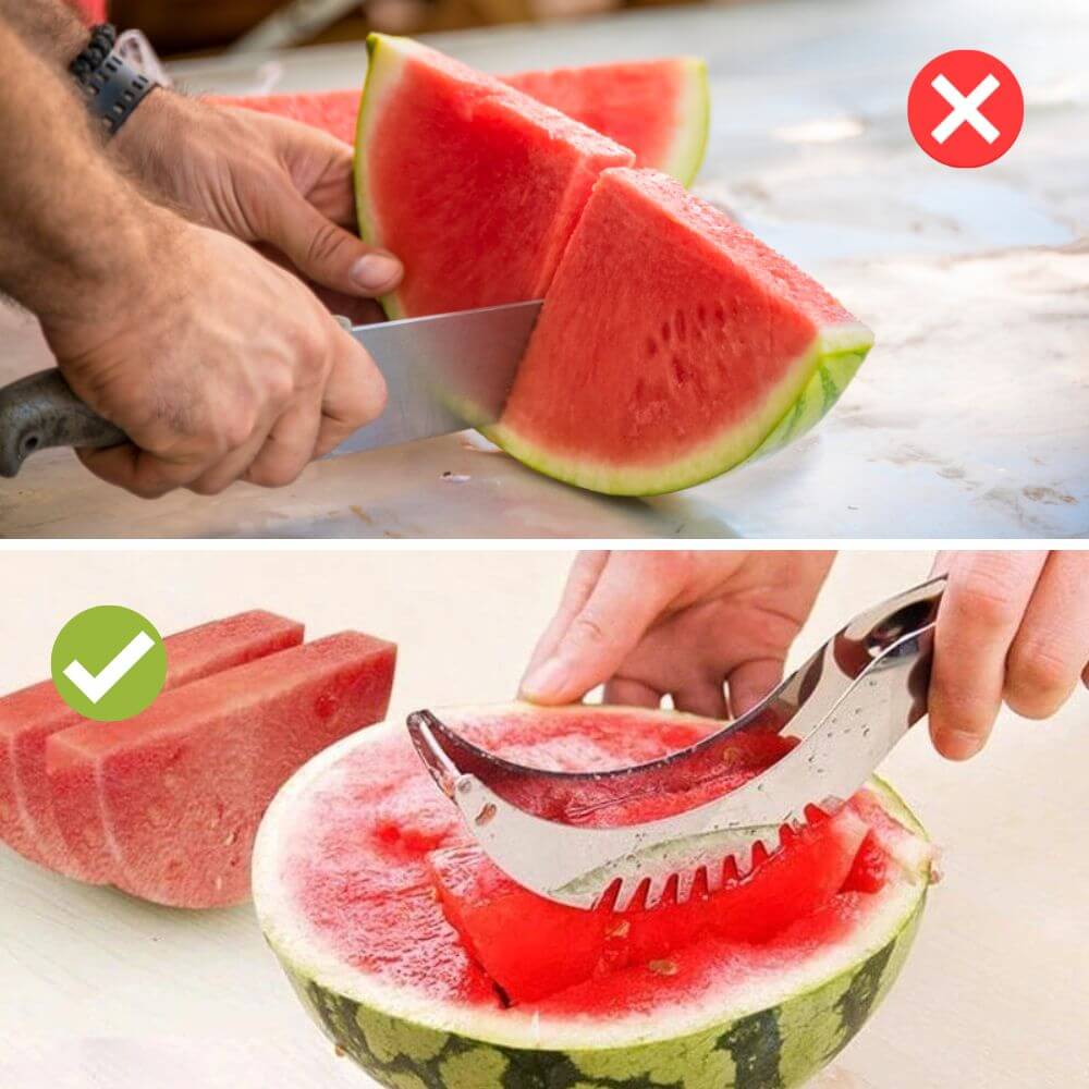 Coupe-fruits en acier inoxydable - lot de 2 - FruitFlow