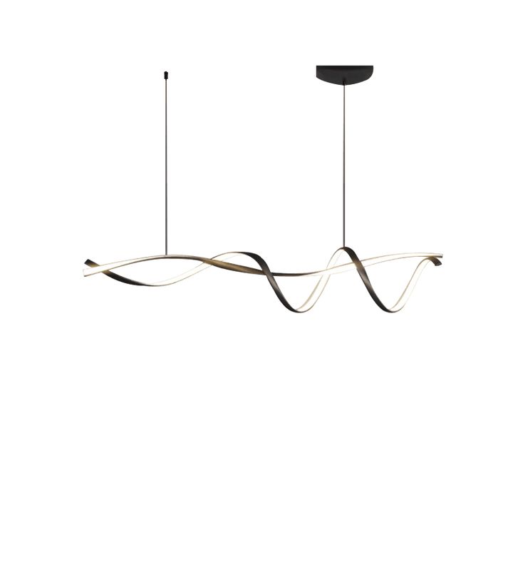 Lustre LED moderne - Noir