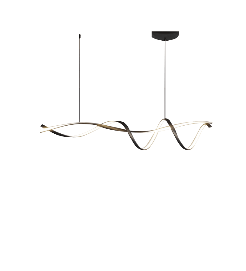 Lustre LED moderne - Noir