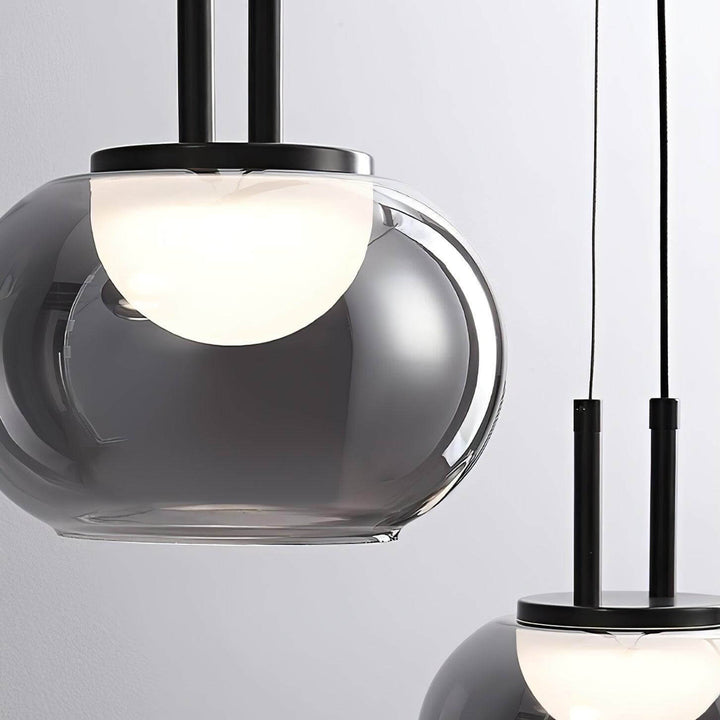 Suspension Halo moderne, 3 lumières