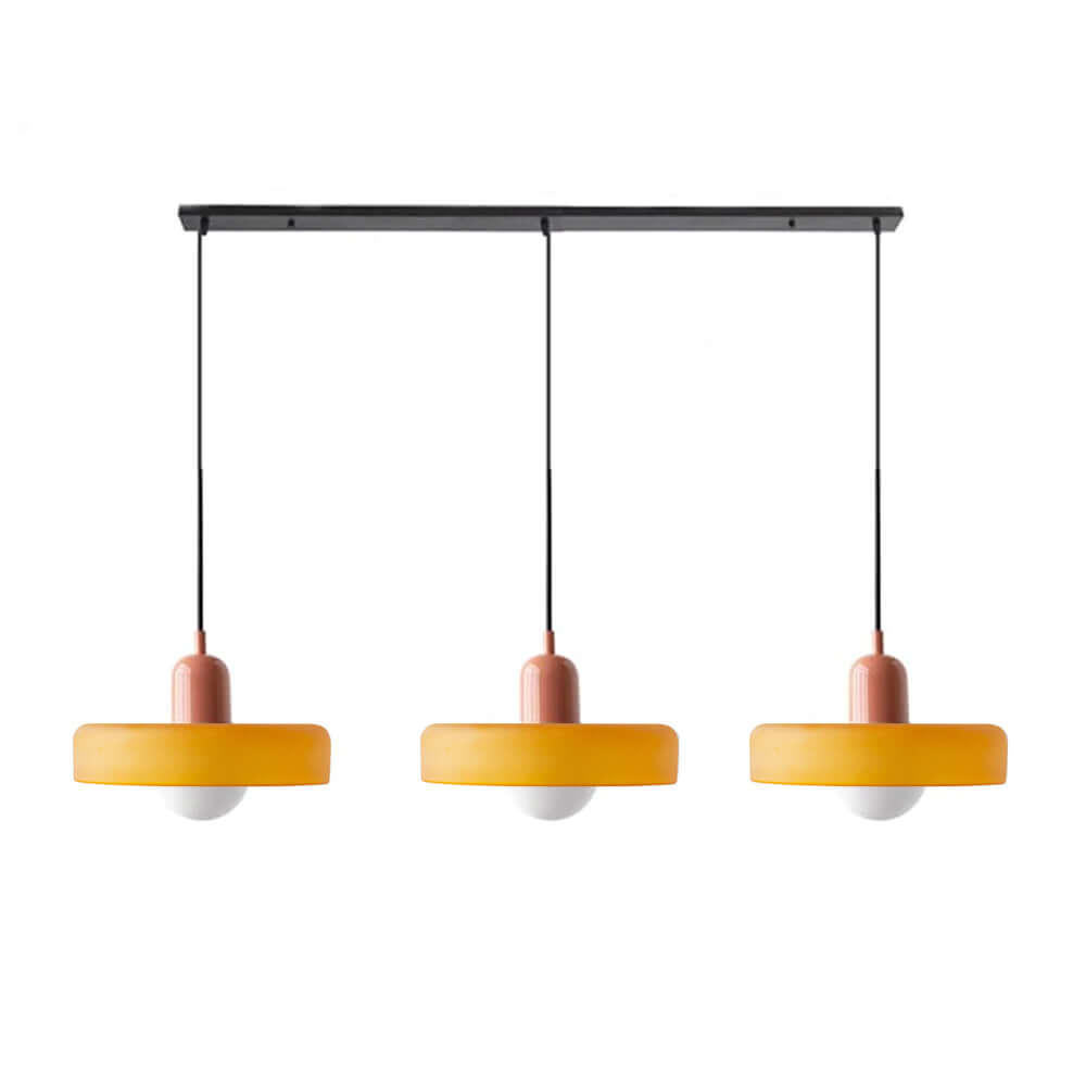 3-köpfige Bauhaus Pendelleuchte