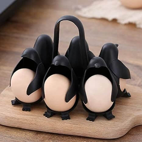 3-in-1 Eierkocher, 6 Eier, Pinguin-Design