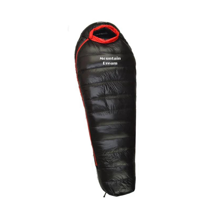 "ArcticNest Winterschlafsack in Schwarz, wasserfest, isoliert mit Entendaunen, ideal für Extremtemperaturen bis -20°C, Campin
