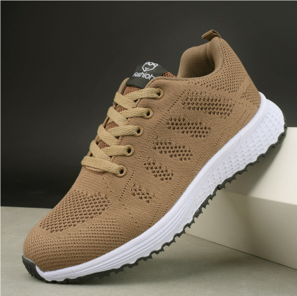 "Atmungsaktive Damen Sneaker in elegantem Design, Mesh-Obermaterial, sportlich, vielseitig, sicherer Komfort."