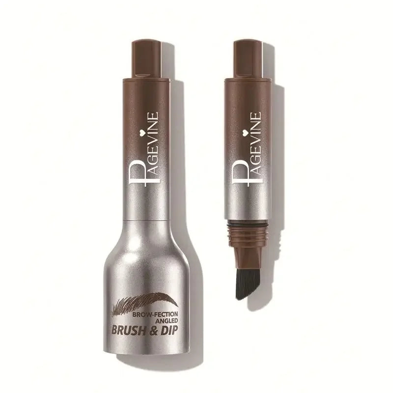 Augenbrauenstift mit wasserfester 3D-Formel, braun, breite Pinselspitze, natürliche Definition, für subtile und intensive Loo