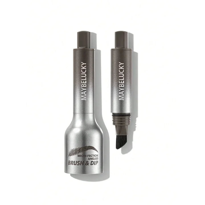 Augenbrauenstift mit wasserfester 3D-Formel, braun, breite Pinselspitze, natürliche Definition, für subtile und intensive Loo