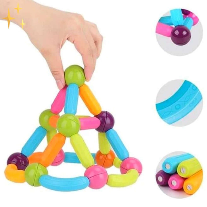 69 Magnetische Bausteine Set für Kreatives Bauen