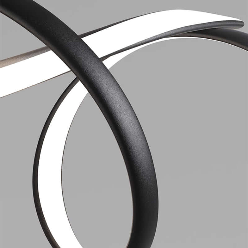 Moderner LED-Kronleuchter - Schwarz
