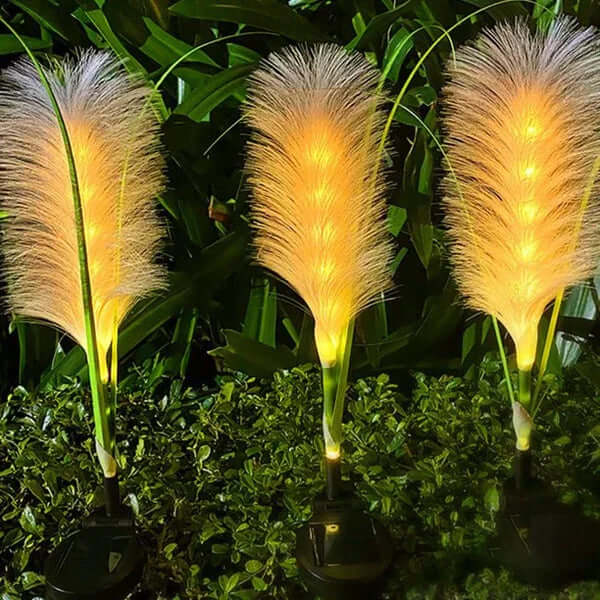 Solar Rattan Gartenleuchte Außen Deko