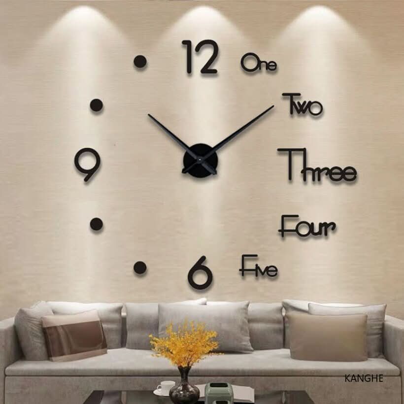 3D Wanduhr DIY - Modernes Design