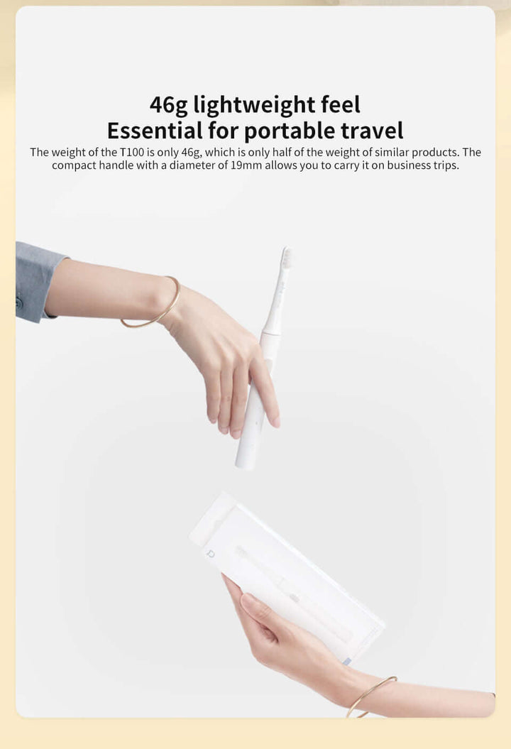 Elektrische Schallzahnbürste - Wasserdicht & USB-Ladestation