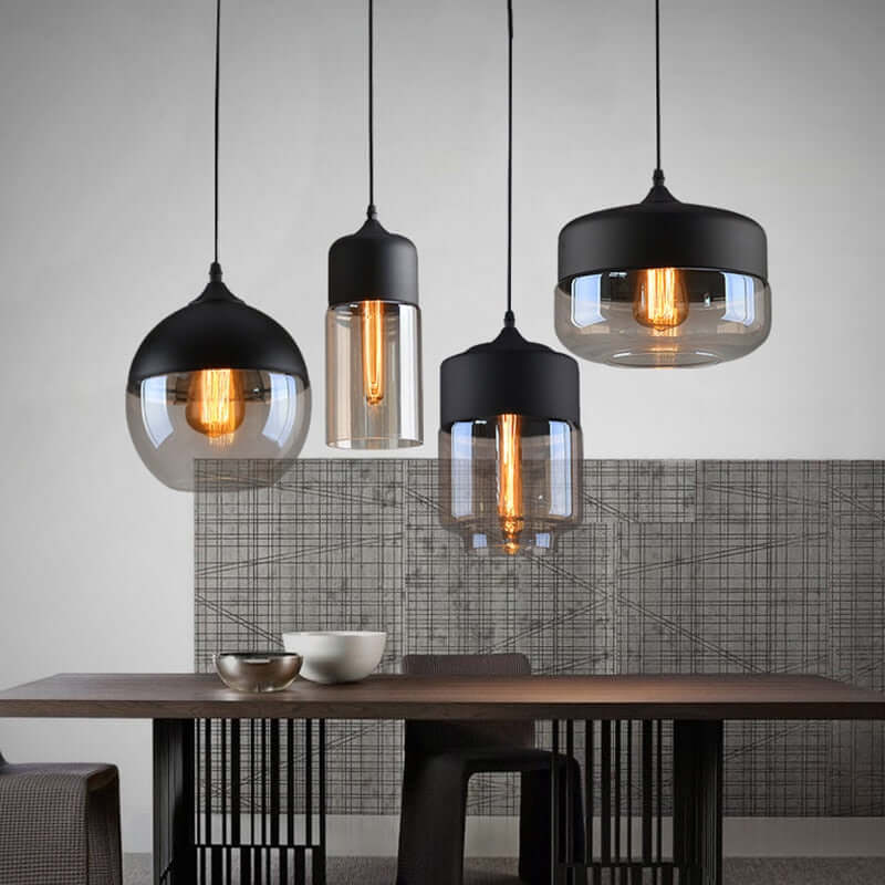 LED Pendelleuchte Modern Glas Metall Kombiniert