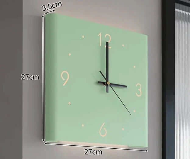 Moderne LED Doppelseitige Wanduhr Quadratisch