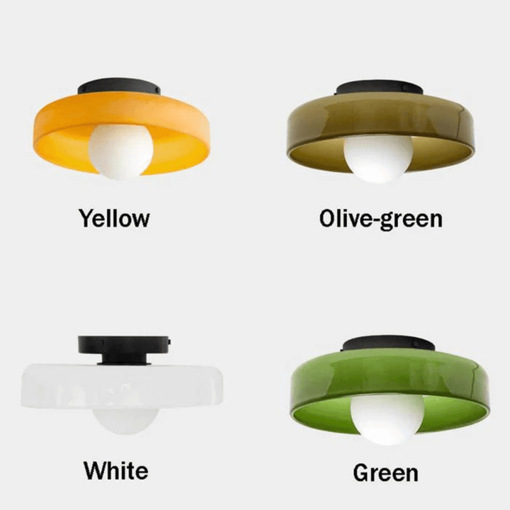 Runde LED Deckenleuchte Modern Glas Lampe