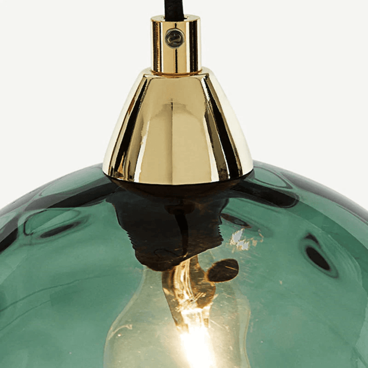 Suspension moderne à 3 groupes en verre