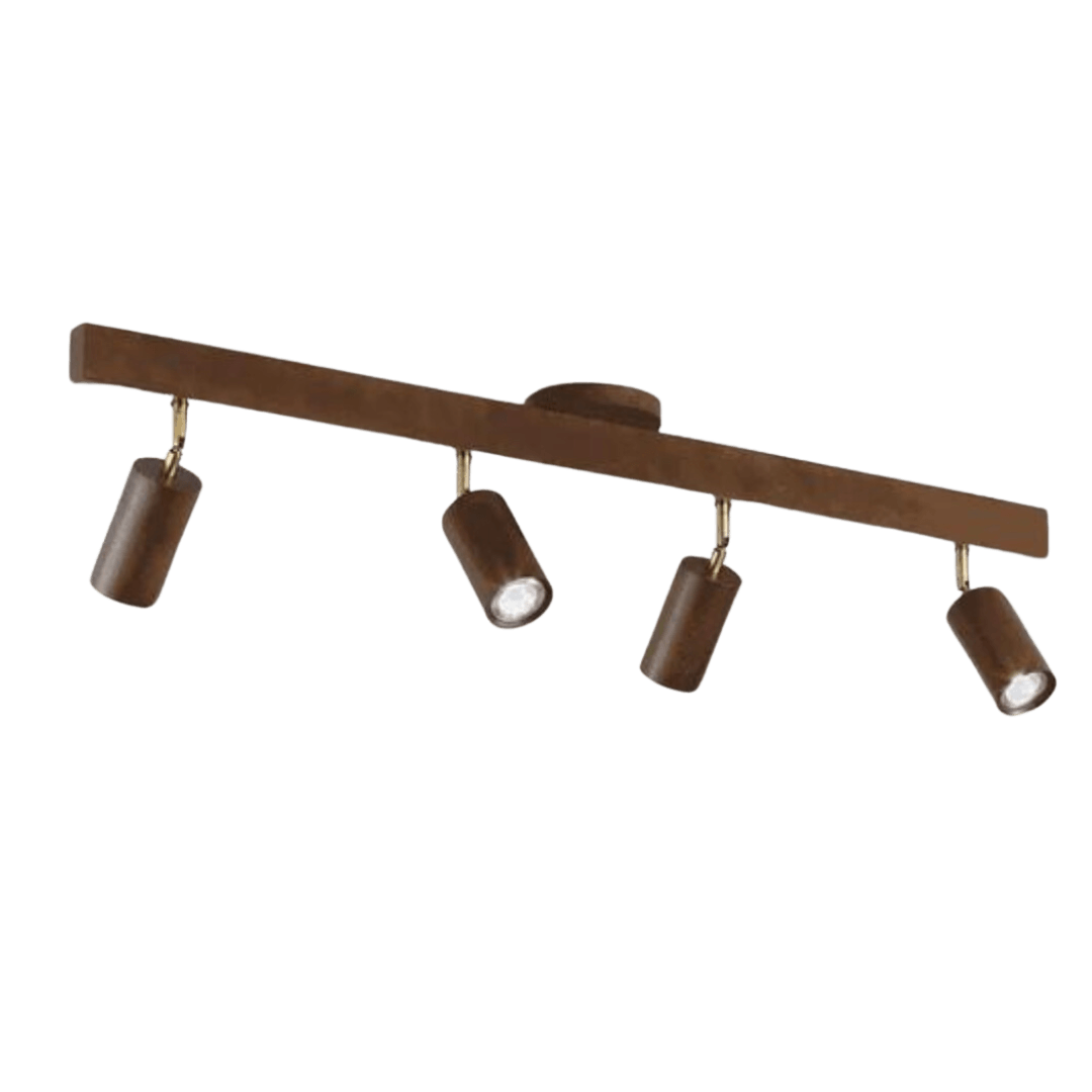 Spot de plafond orientable en bois EcoLux