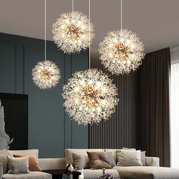Lustre en cristal LED moderne