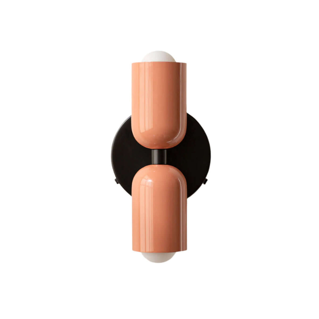 Doppelkopf Wandleuchte Vintage Metall Design