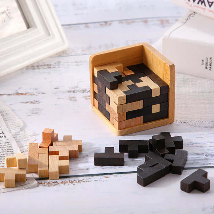 3D Holzpuzzle - Kreativität & Logik für Kinder ab 6 Jahren
