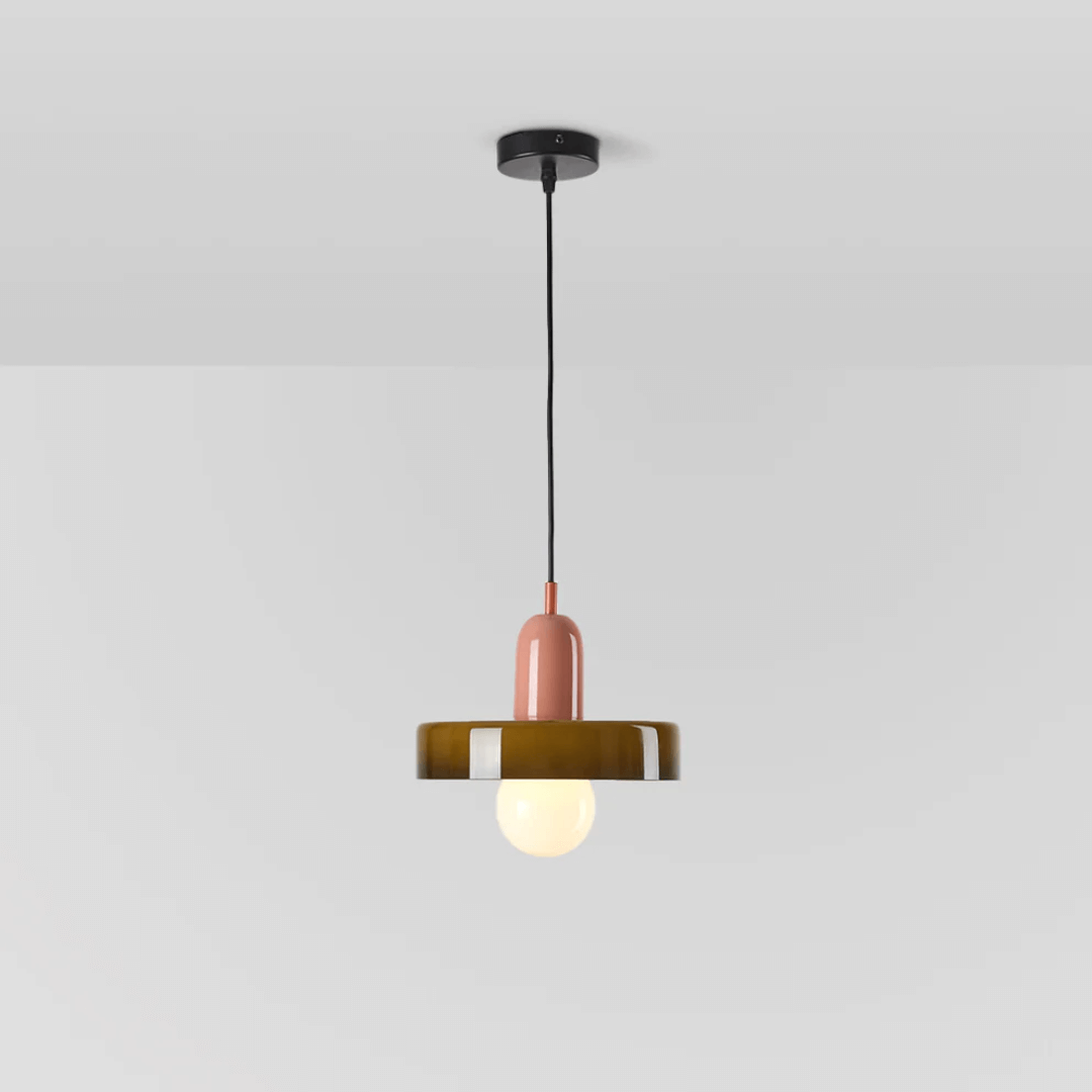 Lampe suspendue en verre à LED au design moderne