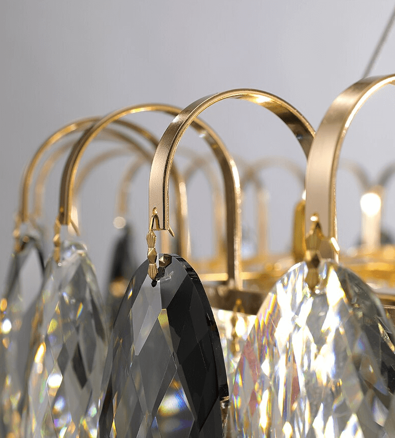 Lustre luxueux en cristal K9, à intensité variable