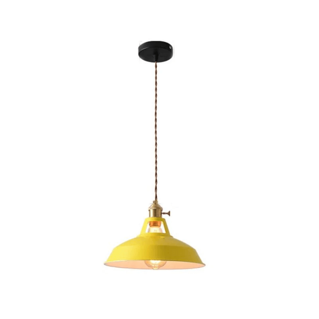 Lampe suspendue LED colorée au design moderne en métal