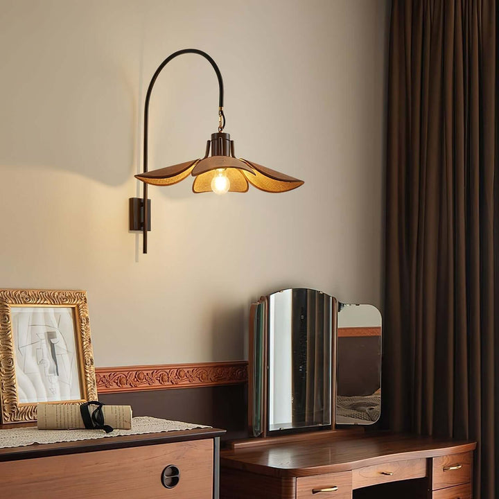 Applique murale pétales design moderne en tissu