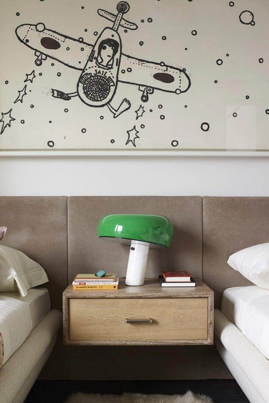 Lampe de table design en marbre