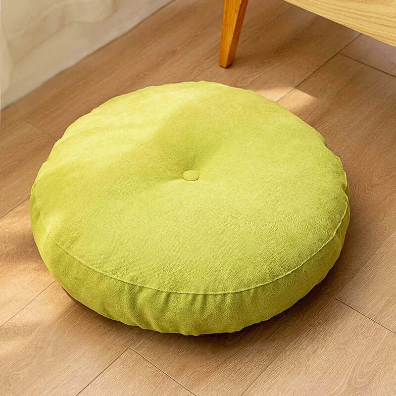 Coussin de méditation rond, coussin de yoga, coussin de sol