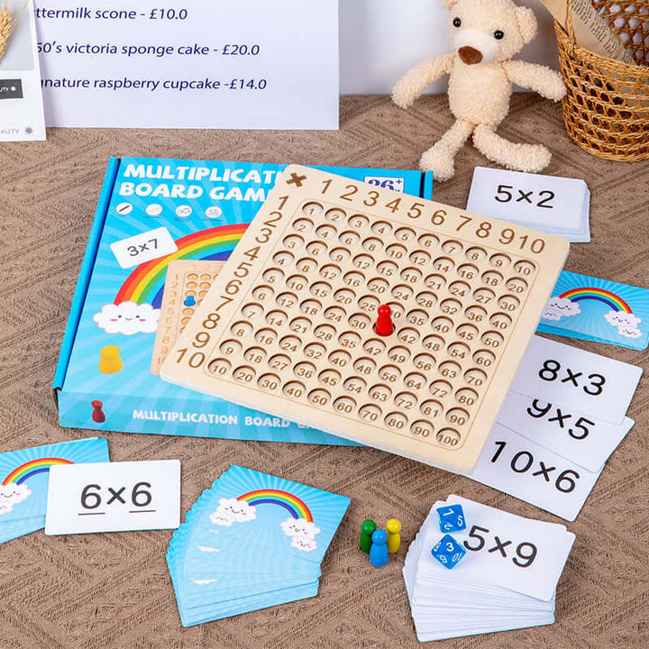Jeu de multiplication pour enfants - L'aventure des nombres