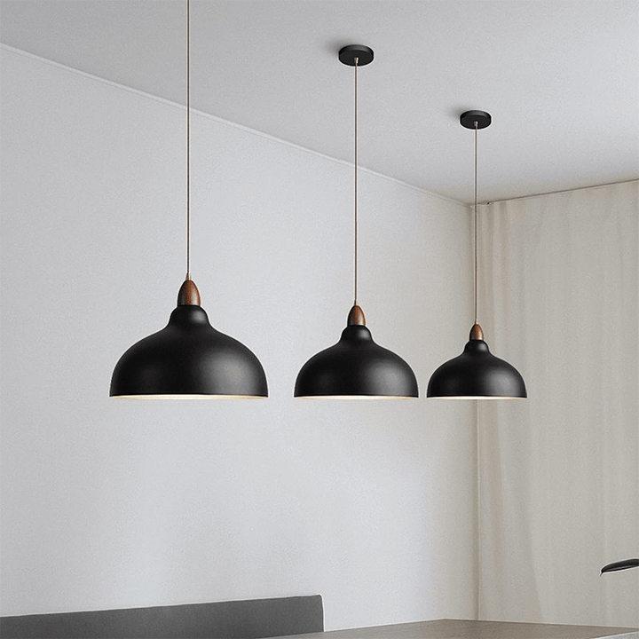 Lampe suspendue scandinave en bois