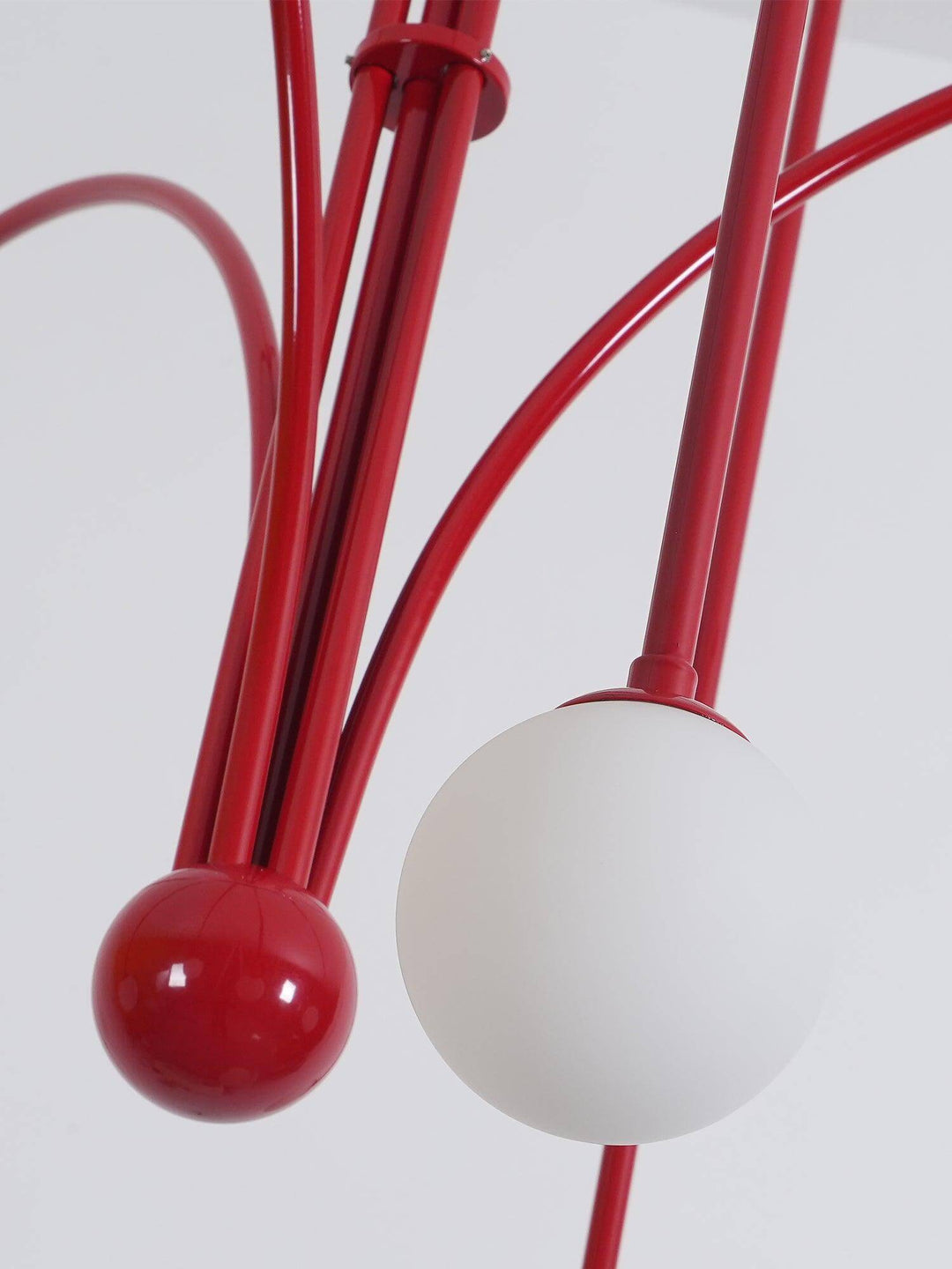 Suspension élégante en verre et métal