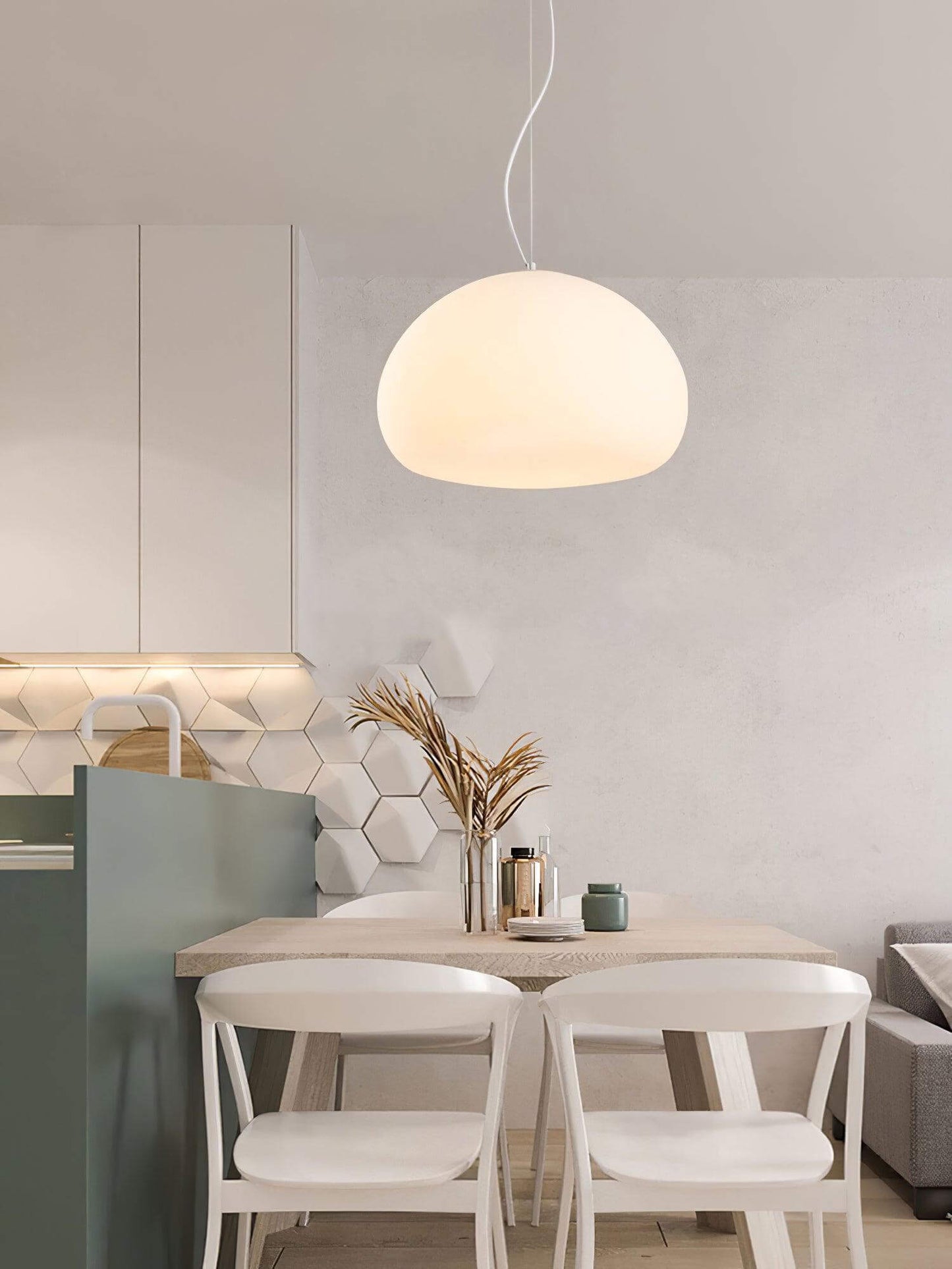 Moderne Glas-Pendelleuchte