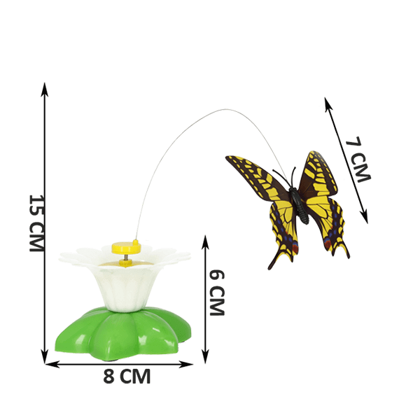 Interaktives Katzenspielzeug - Elektrischer Schmetterling