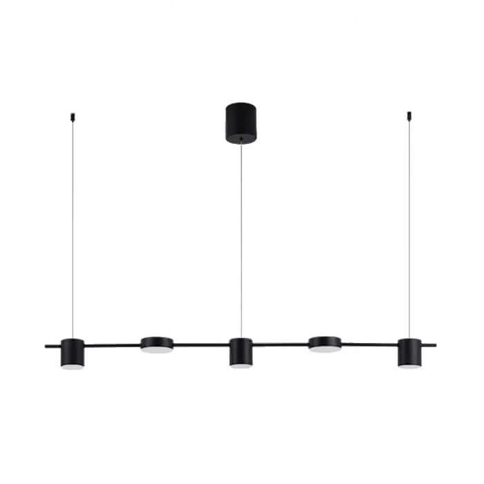 Suspension LED moderne en aluminium au design tambour