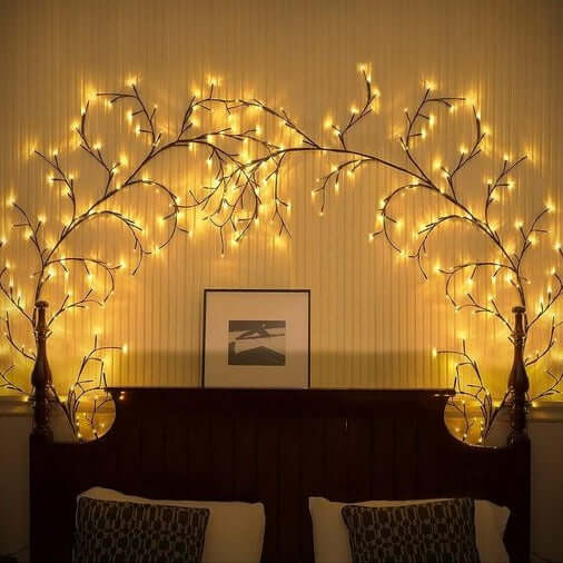 LED Weinreben-Lichterkette 2,3m für Innen & Außen