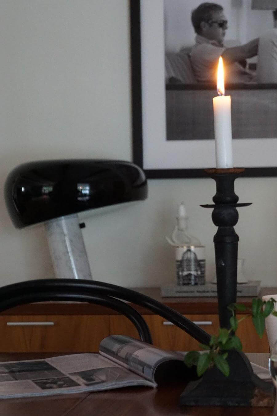 Lampe de table design en marbre