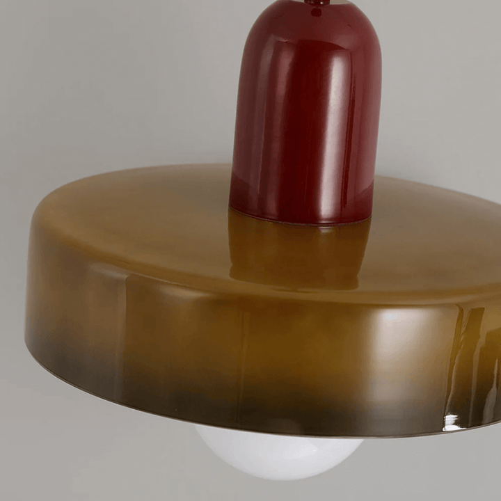 Lampe suspendue en verre à LED au design moderne