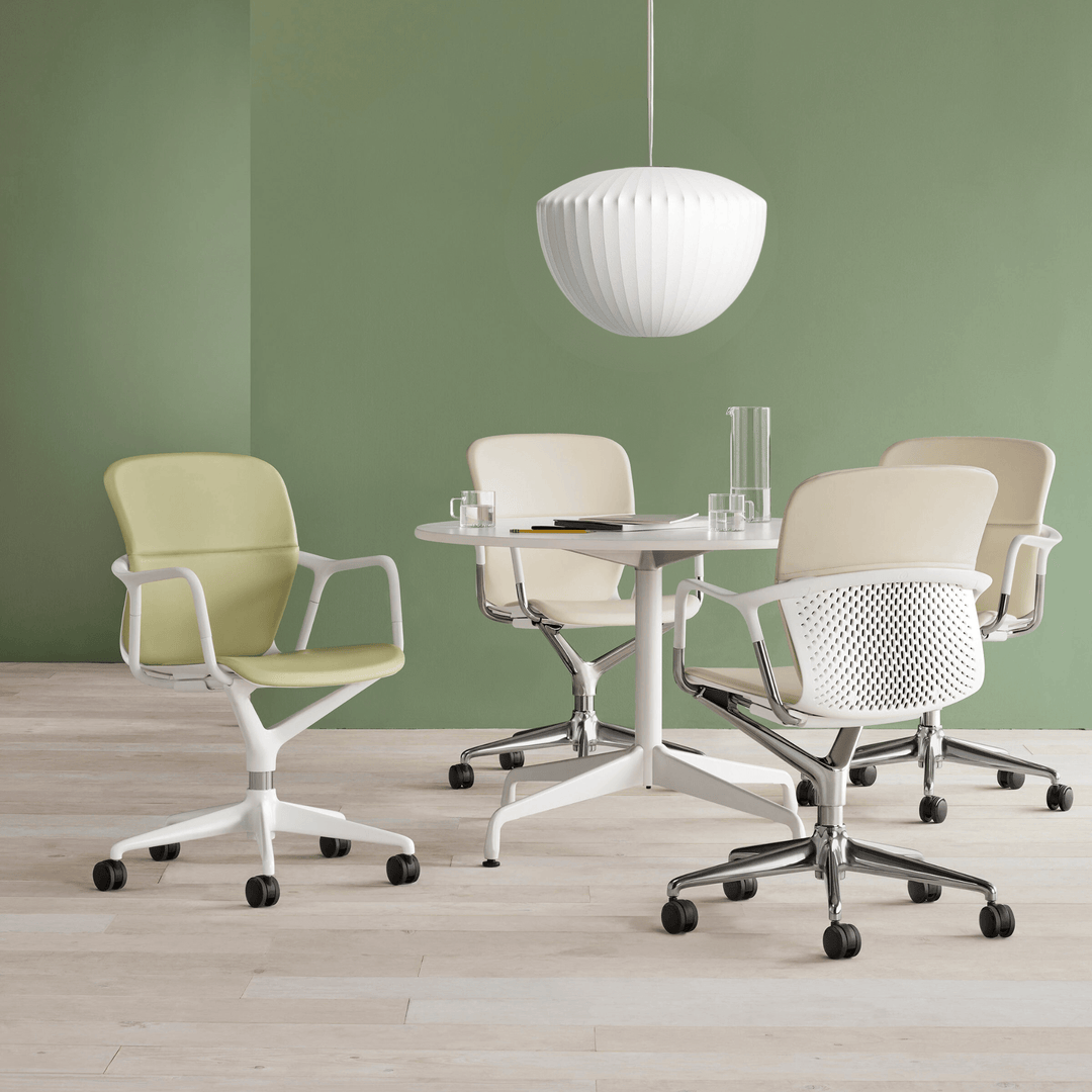 Lampe suspendue moderne, soie et acier