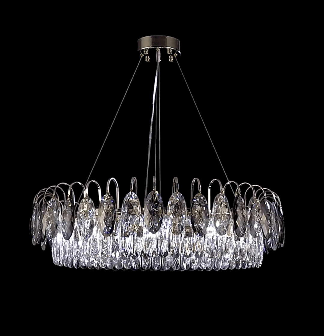 Lustre luxueux en cristal K9, à intensité variable