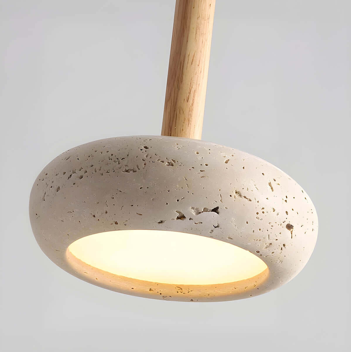 Hängeleuchte Travertin Naturstein 15cm