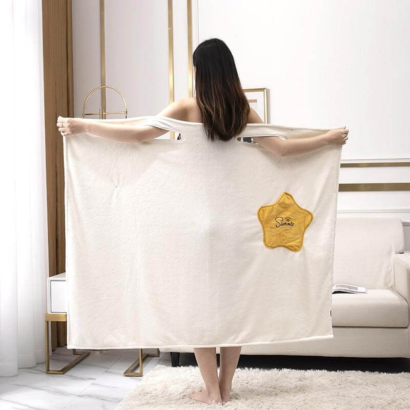 Peignoir en microfibre pour femme à séchage rapide