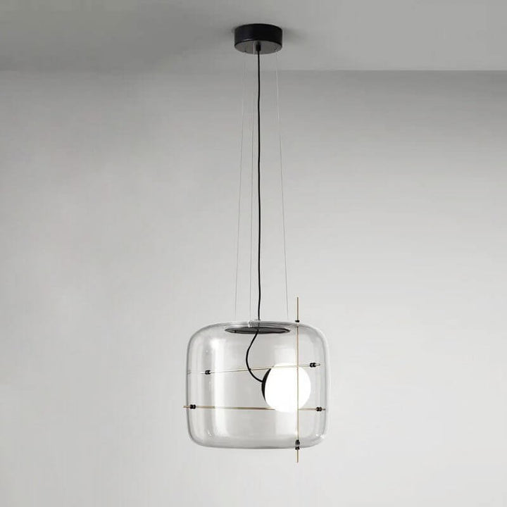 Suspension moderne en verre Ø 30cm