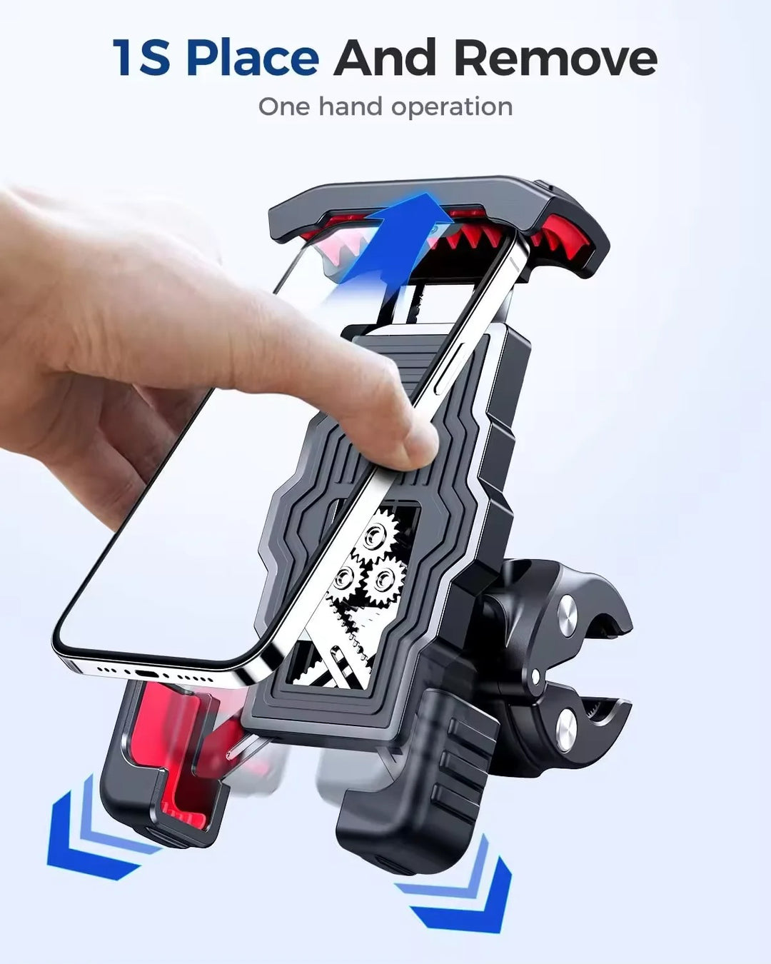 Robuster Fahrrad Smartphone Halter mit 360° Drehung